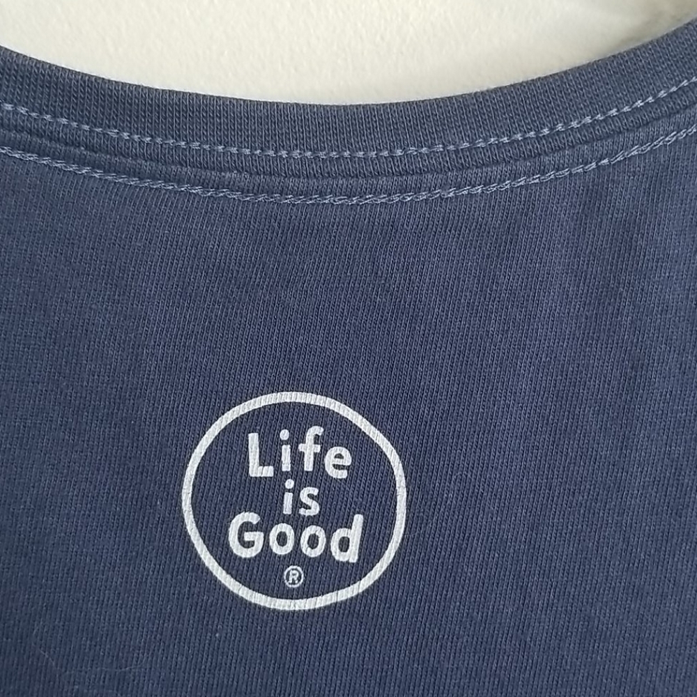 Life Is Good Patriotic USA Flag Crusher Tee XS - Picture 7 of 8